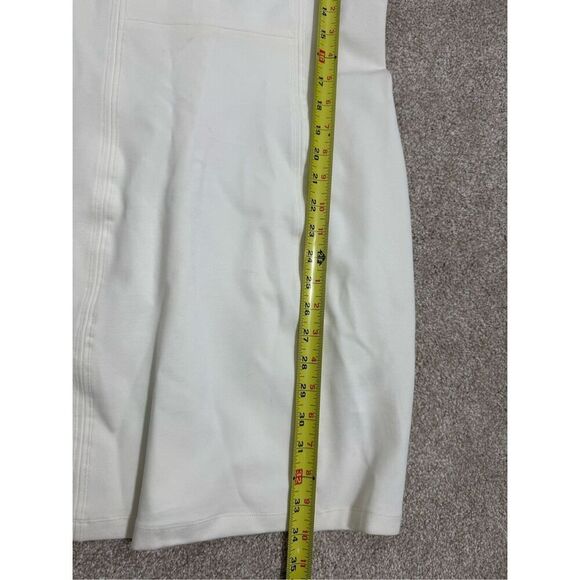 NWT Armani Exchange Women’s White Sleeveless Dress Size Medium Sleeveless Zipper - Picture 8 of 10